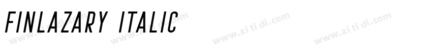 Finlazary Italic字体转换
